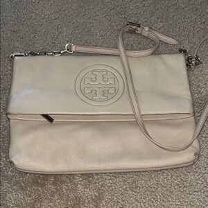 Tory Burch Light Beige Crossbody/Clutch Bag